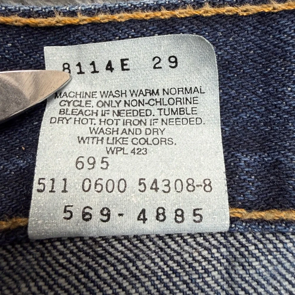 VTG Baggy 2000 Levis 569 Loose‎ Straight Fit Jeans Made in USA Mens 36x32 Blue